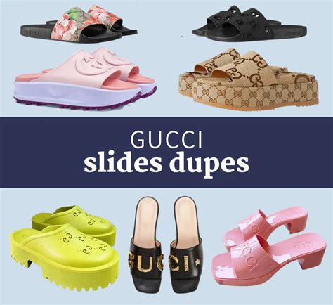 gucci pool slide dupe|Gucci slides clearance.